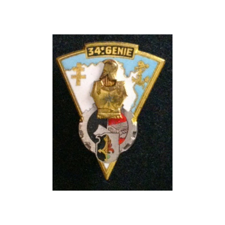 34° RG : 34° RÉGIMENT DU GÉNIE (ÉMAIL DRAGO 2025)