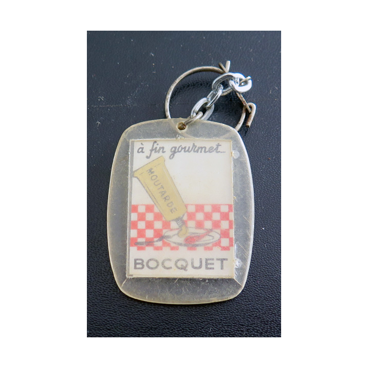 Porte clefs Vintage des années 1950-1960 : Moutarde Bocquet