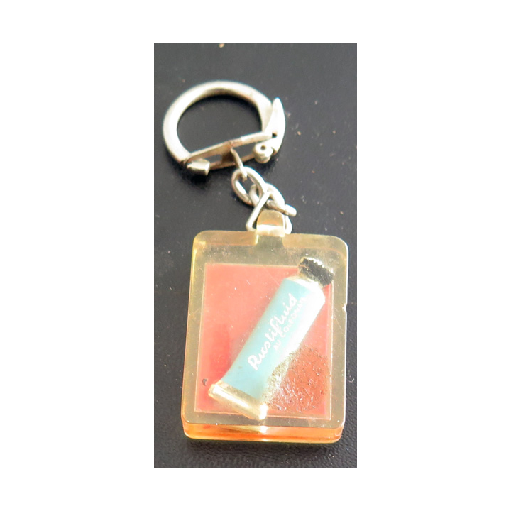 Porte clefs Vintage des années 1950-1960 : Colle Rustines Rustifluid