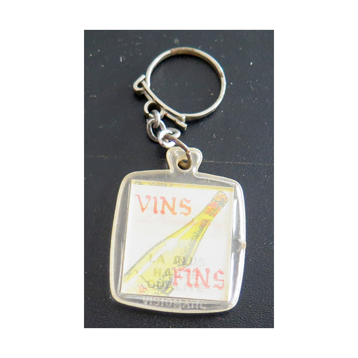 Porte clefs Vintage des années 1950-1960 : Vins Damay Granvillons (2 lectures)