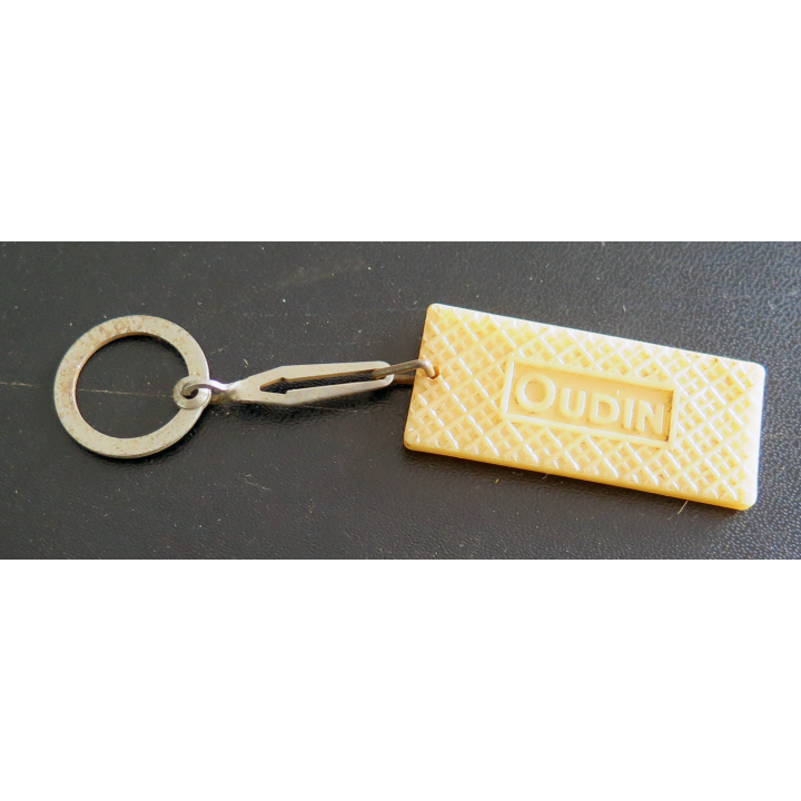 Porte clefs Vintage des années 1950-1960 : Gaufrettes Oudin c'est si bon