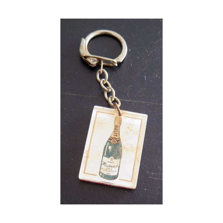 Porte clefs Vintage des années 1950-1960 : Champagne Heidsieck Monopole