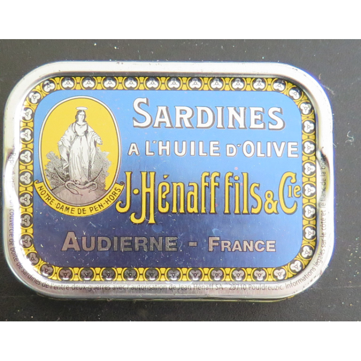 Couvercle de boite de sardines pour collectionneur