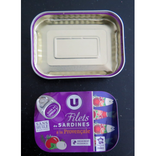 Couvercle de boite de sardines pour collectionneur