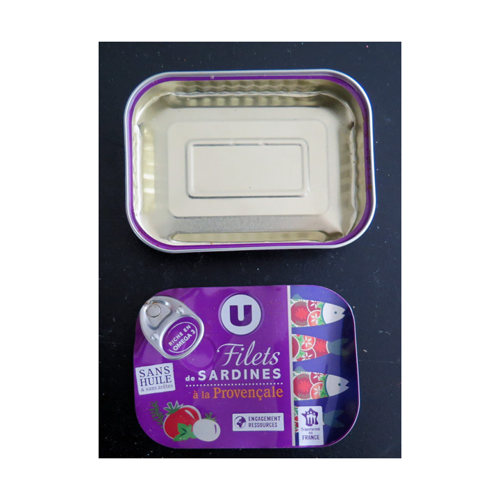 Couvercle de boite de sardines pour collectionneur