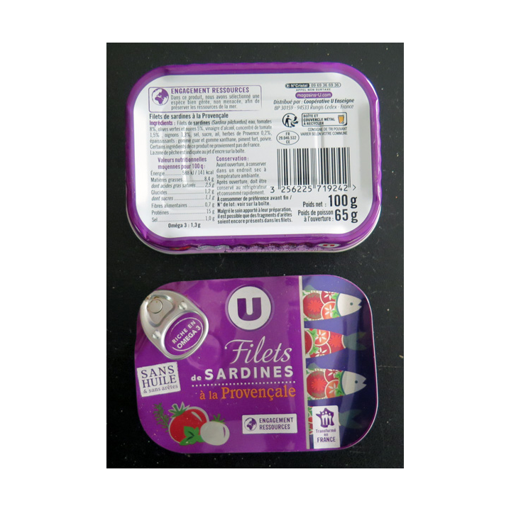 Couvercle de boite de sardines pour collectionneur