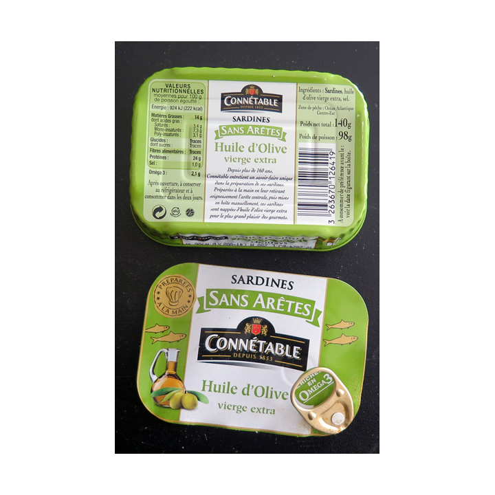 Couvercle de boite de sardines pour collectionneur