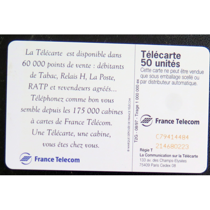 Carte téléphonique télécarte 50 Une cabine vous êtes chez vous