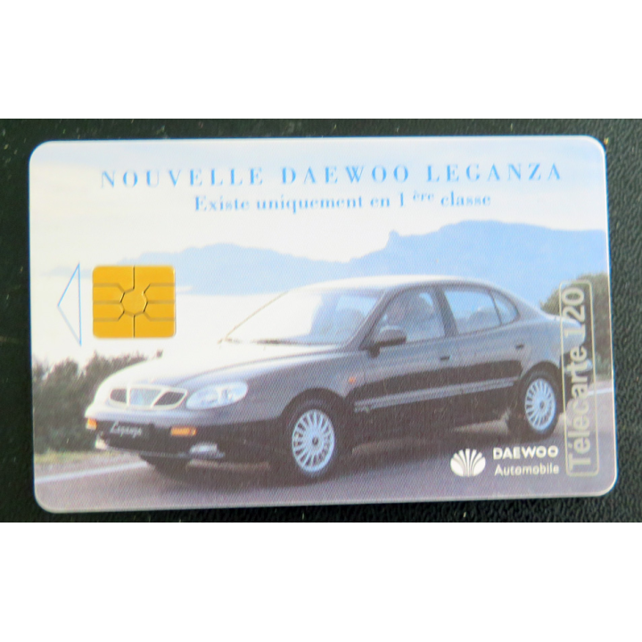 Carte téléphonique télécarte 120 Nouvelle Daewoo Leganza