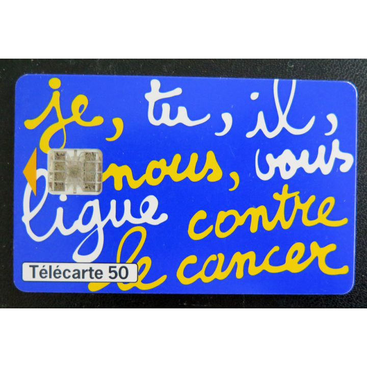 Carte téléphonique télécarte 50 Ligue contre le Cancer