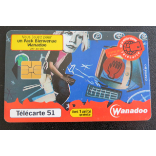 Carte téléphonique télécarte 51 Wanadoo