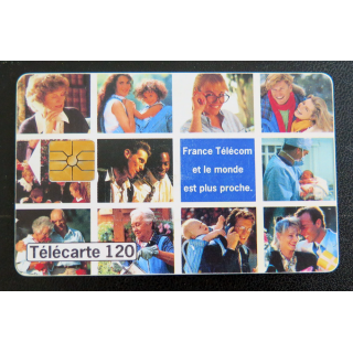 Carte téléphonique télécarte 120 France Télécom et le monde est plus proche