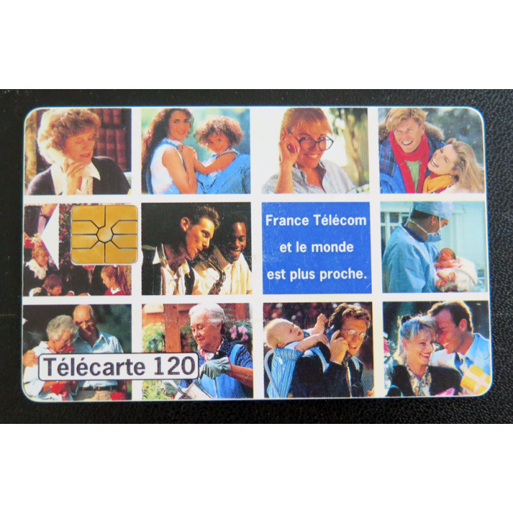 Carte téléphonique télécarte 120 France Télécom et le monde est plus proche