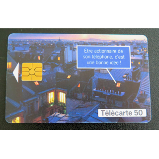 Carte téléphonique télécarte 50 Quand France Télécom ouvre son capital