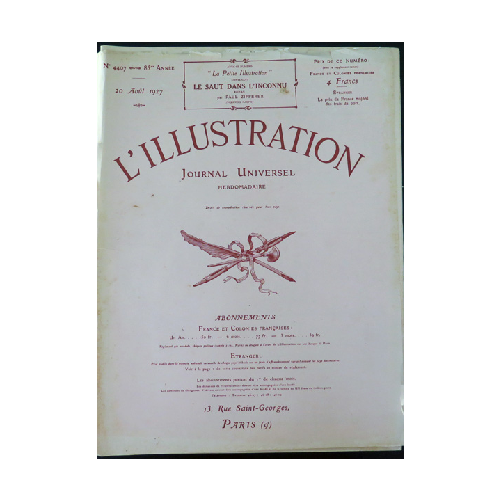 L'illustration n° 4399 85° Année 25 Juin 1927 concours de beauté à Gavelston (texas) et plein d'articles différents