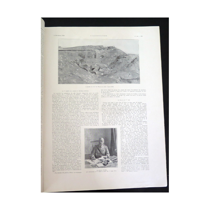 L'illustration n° 4475 86° Année 8 décembre 1928 Souvenirs du Maréchal Pétain sur la bataille de Verdun