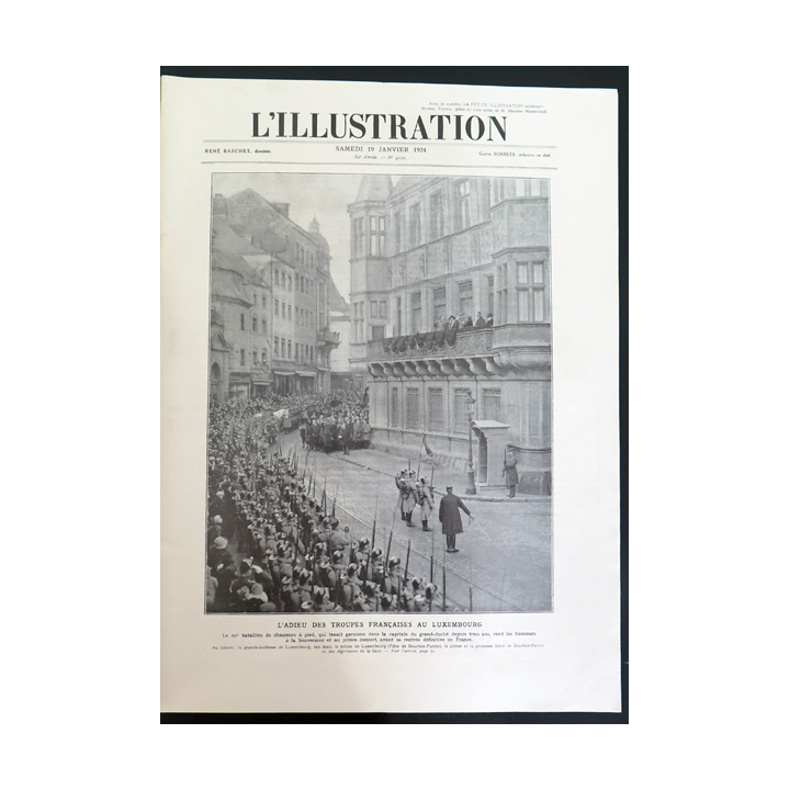 L'illustration n° 4220 82° Année 19 Janvier 1924 Les effets du raz de marée du 9 janvier et plein d'autres articles