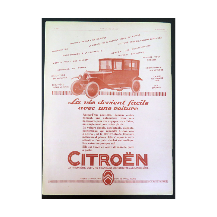 L'illustration n° 4220 82° Année 19 Janvier 1924 Les effets du raz de marée du 9 janvier et plein d'autres articles