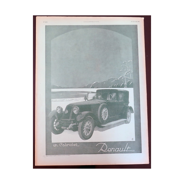 L'illustration n° 4219 82° Année 12 Janvier 1924 La Phonétique expérimentale et plein d'autres articles