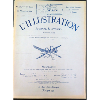 L'illustration n° 4264 82° Année 22 Novembre 1924 Scènes de guerre civile à Canton et plein d'autres articles
