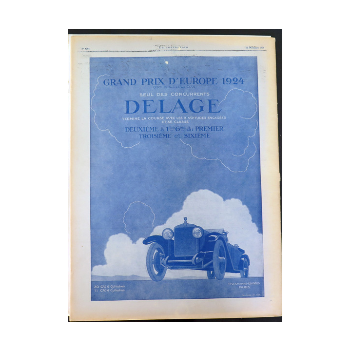 L'illustration n° 4264 82° Année 22 Novembre 1924 Scènes de guerre civile à Canton et plein d'autres articles