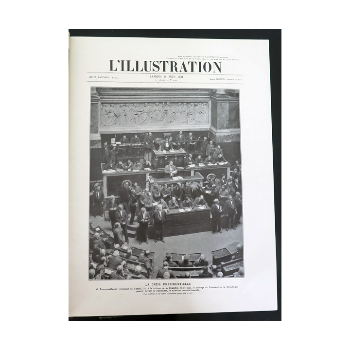 L'illustration n° 4241 82° Année 14 Juin 1924 La Crise présidentielle et plein d'autres articles