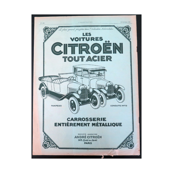 L'illustration n° 4306 83° Année 12 Septembre 1925 Nos opérations au Maroc et plein d'autres articles