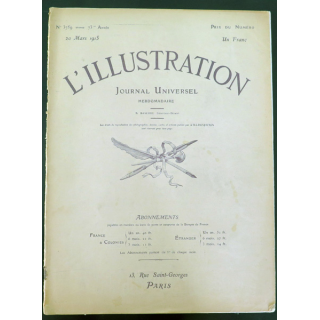 L'illustration n° 3759 73° Année 20 Mars 1915 La Bataille dans la Forêt d'Argonne et plein d'autres articles
