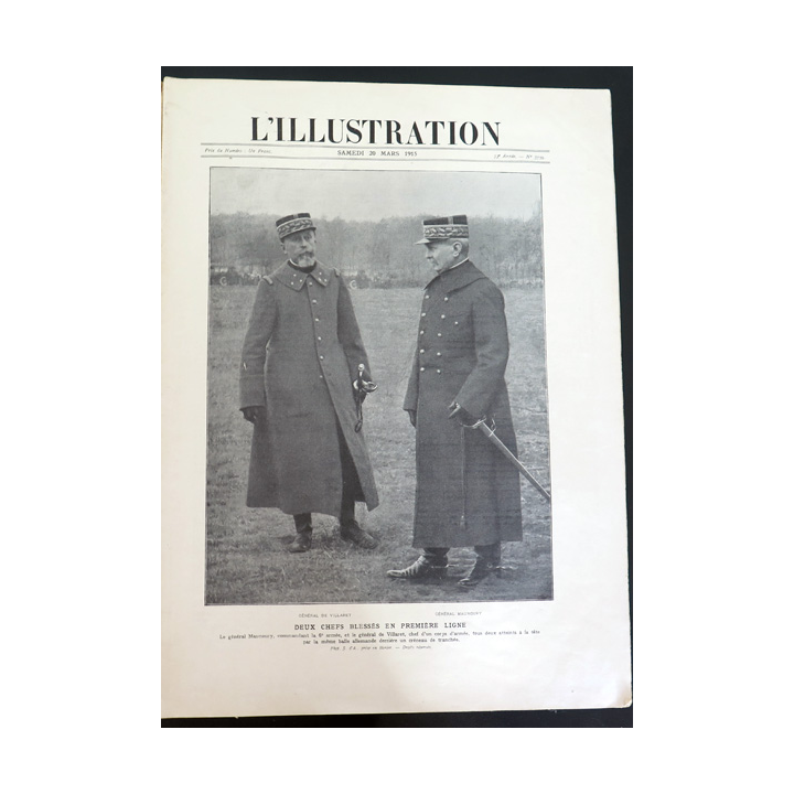 L'illustration n° 3759 73° Année 20 Mars 1915 La Bataille dans la Forêt d'Argonne et plein d'autres articles