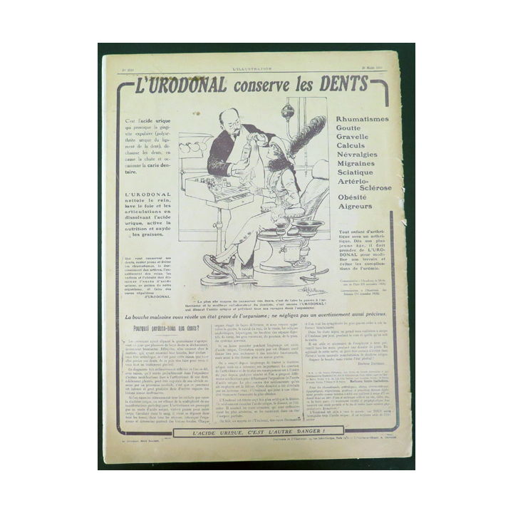 L'illustration n° 3759 73° Année 20 Mars 1915 La Bataille dans la Forêt d'Argonne et plein d'autres articles