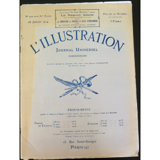 L'illustration n° 4221 82° Année 26 Janvier 1924 Tableau d'Honneur du Dixmude et plein d'autres articles