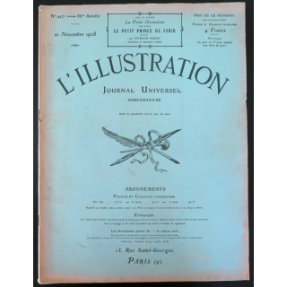 L'illustration n° 4471 86° Année 10 Novembre 1928 L'aveugle et le paralytique et plein d'autres articles