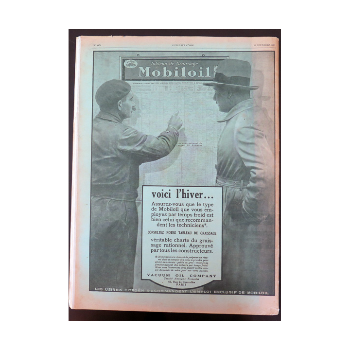 L'illustration n° 4471 86° Année 10 Novembre 1928 L'aveugle et le paralytique et plein d'autres articles