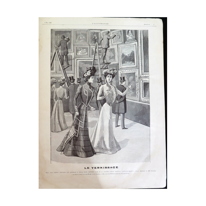 L'illustration spécial du 1° mAi 1901 Salon 1901 Le Vernissage