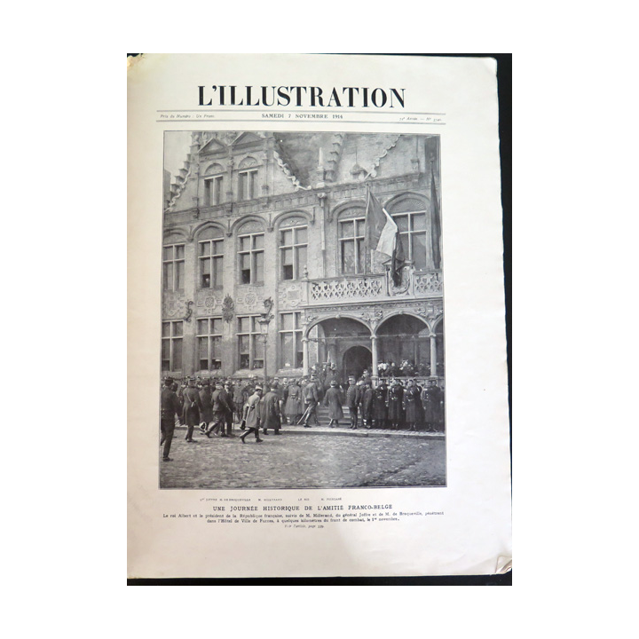 L'illustration n° 3740 72° Année 7 Novembre 1914 Les Grandes heures et plein d'autres articles