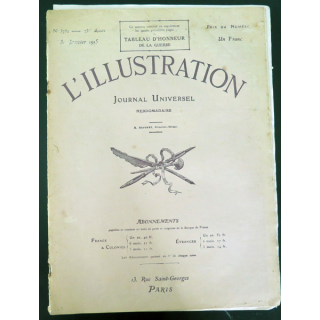 L'illustration n° 3752 73° Année 30 Janvier 1915 Le Front de l'Aisne et plein d'autres articles