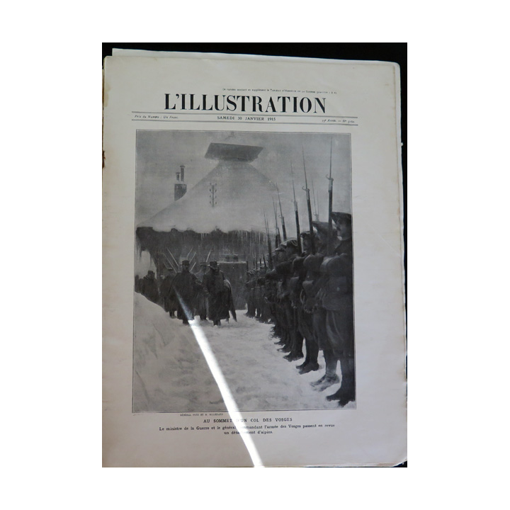L'illustration n° 3752 73° Année 30 Janvier 1915 Le Front de l'Aisne et plein d'autres articles