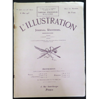 L'illustration n° 3766 73° Année 8 Mai 1915 Les Grandes heures et plein d'autres articles