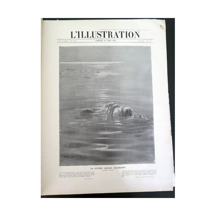 L'illustration n° 3767 73° Année 15 Mai 1915 Les Grandes heures et plein d'autres articles