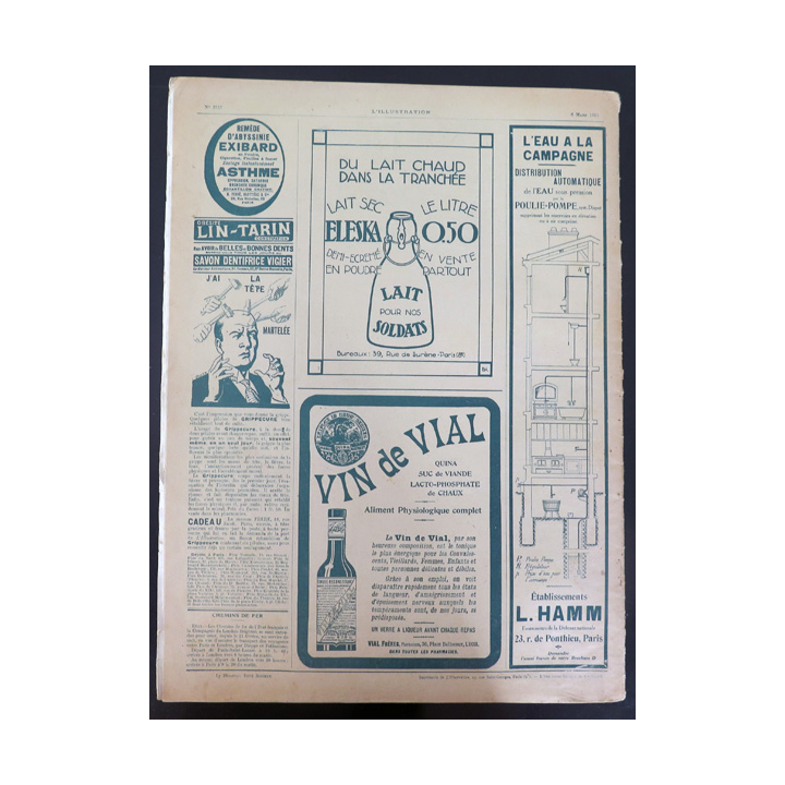 L'illustration n° 3757 73° Année 6 Mars 1915 Les Grandes heures et plein d'autres articles