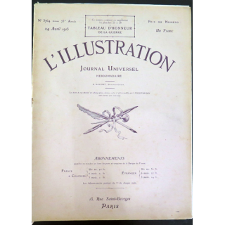 L'illustration n° 3764 73° Année 24 Avril 1915 Les Grandes heures et plein d'autres articles