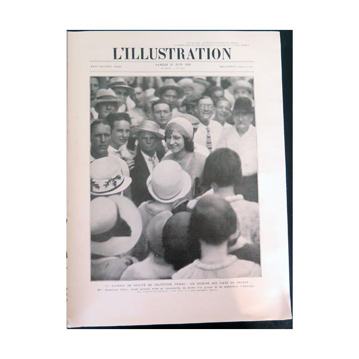 L'illustration n° 4451 86° Année 23 Juin 1928 Tournoi de beauté de Gavelston (texas) et plein d'autres articles