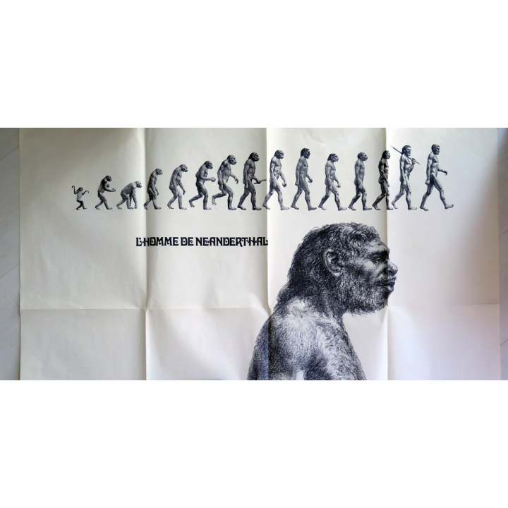 Poster de Time Life l'Homme de Néanderthal 157 x 103 cm