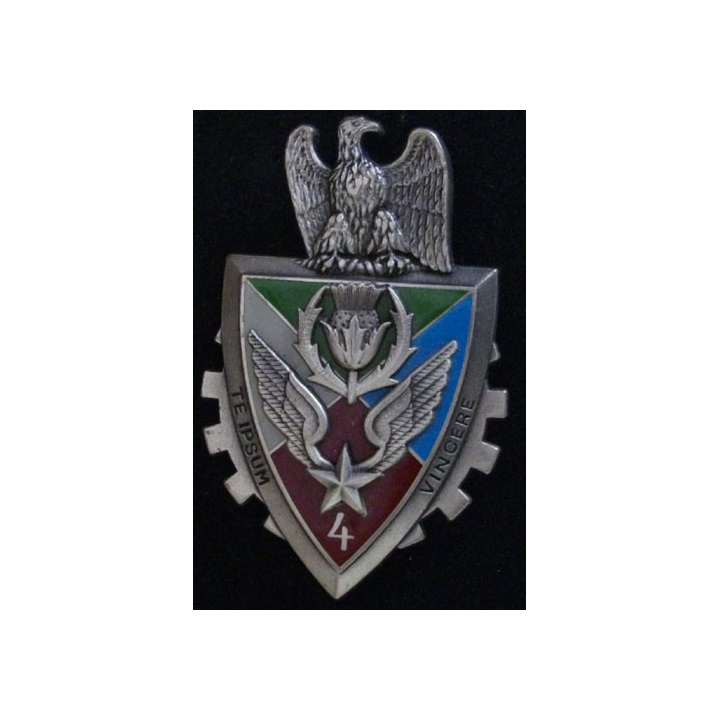 4° RHCM : insigne du 4° régiment d'hélicoptères de commandement et de manuvre de fabrication Delsart G. 3311