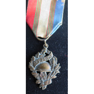 médaille de l'Union Nationale des Combattants UNC en bronze UNC