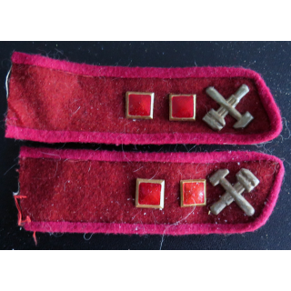 URSS : paire d'épaulette d'officier junior des unités techniques des troupes du NKVD (copies)