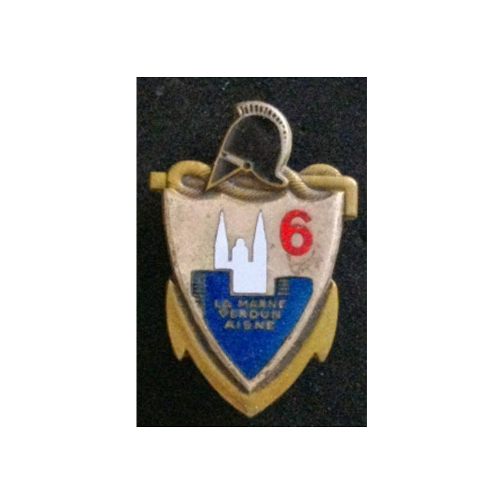 6° RG : 6° RÉGIMENT DU GÉNIE (ATTACHE SOUDÉE)