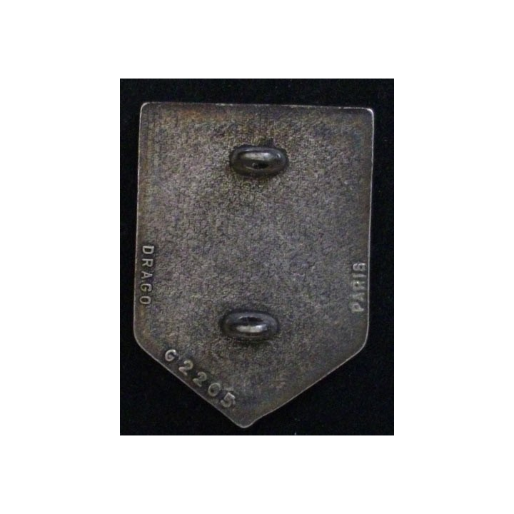 1° RHC : insigne du 1° régiment d'hélicoptères de combat de fabrication Drago G. 2265 inscription arrière périphérique dos lisse