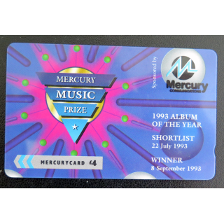 Carte téléphonique Télécarte Mercury card 4 £