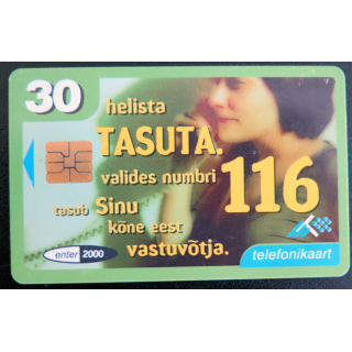 Carte téléphonique Télécarte estonienne Esti telefon telefonikaart 30 unités